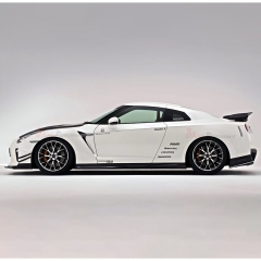 Varis 18 Ver. Style Glass Fiber Front Fender With Bumper Extension Cover For Nissan R35 GTR 2017-2023 (FOR OEM BUMPER ONLY)