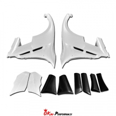 Varis 13 Ver. Style Partial Carbon Fiber Fenders For Nissan R35 GTR 2017-2023 (FOR OEM BUMPER ONLY)