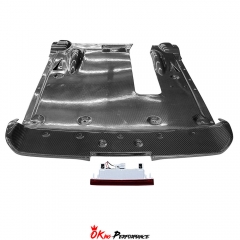 MY12 OEM Style Dry Carbon Fiber Rear Under Diffuser Plate With Brake Light For Nissan R35 GTR 2008-2023