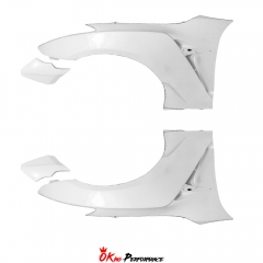 Varis 18 Ver. Style Glass Fiber Front Fender With Bumper Extension Cover For Nissan R35 GTR 2017-2023 (FOR OEM BUMPER ONLY)