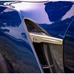 Varis 18 Ver. Style Partial Fiber Front Fender With Bumper Extension Cover For Nissan R35 GTR 2017-2023 (FOR OEM BUMPER ONLY)