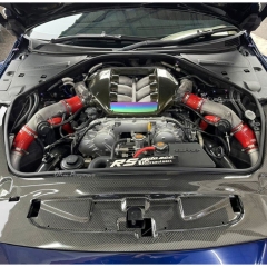Garage Defend Style Carbon Fiber Engine Bay Radiator Cooling Panel For Nissan R35 GTR 2008-2024