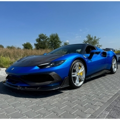 Batfury Style Dry Carbon Fiber Trunk Spoiler For Ferrari 296 2021-2025