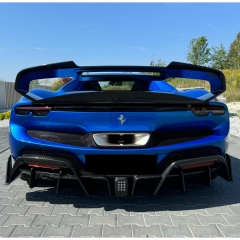 Batfury Style Dry Carbon Fiber Trunk Spoiler For Ferrari 296 2021-2025