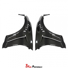 Vented V2 Style Carbon Fiber Fender For Nissan 370Z Z34 2008-2019