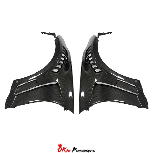 Vented V2 Style Carbon Fiber Fender For Nissan 370Z Z34 2008-2019