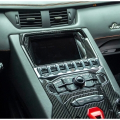 Dry Carbon Fiber Center Console Navigation Screen Display Outer Panel For Lamborghini Aventador LP700-4