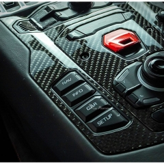 Dry Carbon Fiber Center Console Cover Interiors Kits For Lamborghini Aventador LP700-4