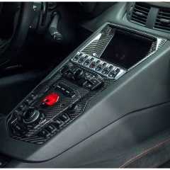 Dry Carbon Fiber Center Console Cover Interiors Kits For Lamborghini Aventador LP700-4
