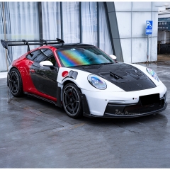 GT3RS Style Dry Carbon Fiber Rear Spoiler GT Wing For Porsche 911 992 Carrera & Turbo S 2019-2023