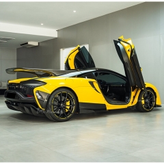 Novitec Style Dry Carbon Fiber Rear Bumper Side Blades Cover Plate For Mclaren Artura 2023+