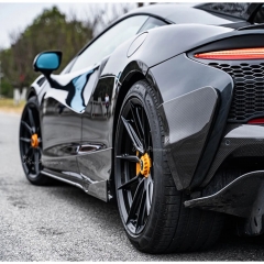 Novitec Style Dry Carbon Fiber Rear Bumper Side Blades Cover Plate For Mclaren Artura 2023+