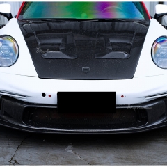 GT3RS Style Dry Carbon Fiber Hood Bonnet For Porsche 911 992 Carrera & Turbo S 2019-2023