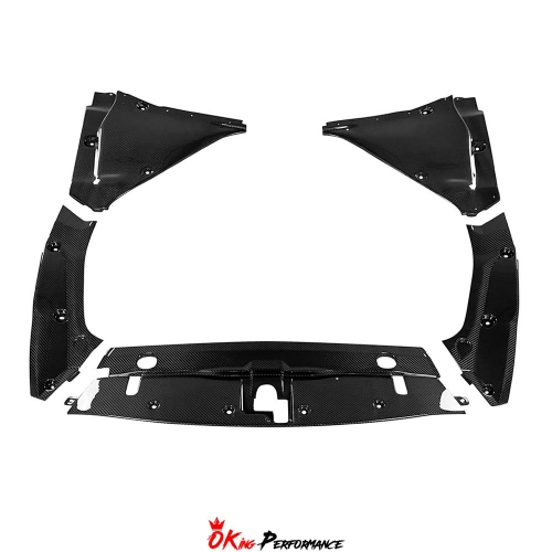 JDM Style Carbon Fiber Engine Bay Panels Replacement (Cooling Plate & Battery Cover) For Nissan R35 GTR 2008-2026