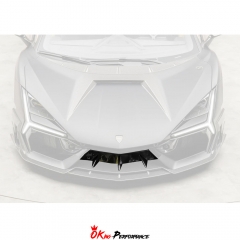 Mansory Style Dry Carbon Fiber Front Middle Air Splitter For Lamborghini Revuelto 2023-ON