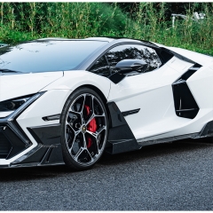 Mansory Style Dry Carbon Fiber Side Skirt Flap For Lamborghini Revuelto 2023-ON