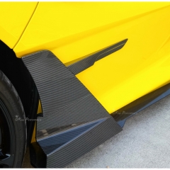 Mansory Style Dry Carbon Fiber Side Skirt Flap For Lamborghini Revuelto 2023-ON
