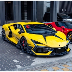 Mansory Style Dry Carbon Fiber Front Canards Side Panels For Lamborghini Revuelto 2023-ON