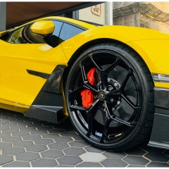 Mansory Style Dry Carbon Fiber Side Skirt Flap For Lamborghini Revuelto 2023-ON