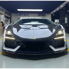 Duke Style Dry Carbon Fiber Front Lip Splitter For Lamborghini Revuelto 2023-ON