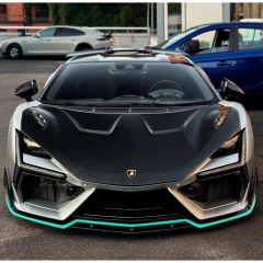 Duke Style Dry Carbon Fiber Front Lip Splitter For Lamborghini Revuelto 2023-ON