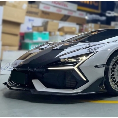 Duke Style Dry Carbon Fiber Front Lip Splitter For Lamborghini Revuelto 2023-ON