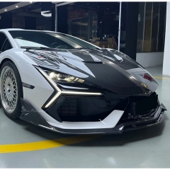 Duke Style Dry Carbon Fiber Front Lip Splitter For Lamborghini Revuelto 2023-ON