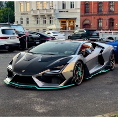 Duke Style Dry Carbon Fiber Front Lip Splitter For Lamborghini Revuelto 2023-ON