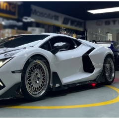 Duke Style Dry Carbon Fiber Side Skirt For Lamborghini Revuelto 2023-ON
