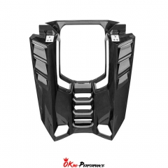 Duke Style Dry Carbon Fiber Rear Engine Cover Lid For Lamborghini Revuelto 2023-ON