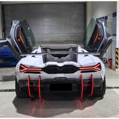 Duke Style Dry Carbon Fiber GT Rear Spoiler Wing For Lamborghini Revuelto 2023-ON
