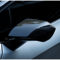 OEM Style Dry Carbon Fiber Side Mirror Cover Caps For Lamborghini Revuelto 2023-ON