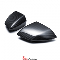 OEM Style Dry Carbon Fiber Side Mirror Cover Caps For Lamborghini Revuelto 2023-ON