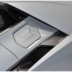 OEM Style Dry Carbon Fiber Rear Side Air Intake Vents Trim Set (10 PCS) For Lamborghini Revuelto 2023-ON