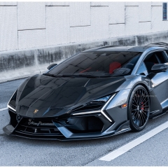 1016 Style Dry Carbon Fiber Front Bumper Lip For Lamborghini Revuelto 2023-ON