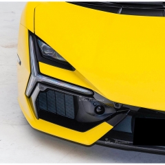 OEM Style Dry Carbon Fiber Front Bumper Side Air Vent Cover Trims For Lamborghini Revuelto 2023-ON