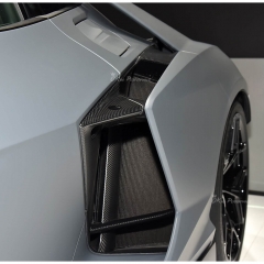 OEM Style Dry Carbon Fiber Rear Side Air Intake Vents Trim Set (10 PCS) For Lamborghini Revuelto 2023-ON