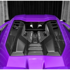 OEM Style Dry Carbon Fiber Rear Engine Lid Cover For Lamborghini Revuelto 2023-ON
