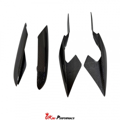 Dry Carbon Fiber Headlights Cover Trim For Ferrari Purosangue FUV 2023-On