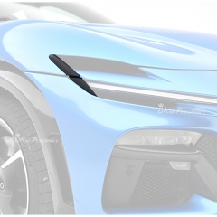 Dry Carbon Fiber Headlights Cover Trim For Ferrari Purosangue FUV 2023-On