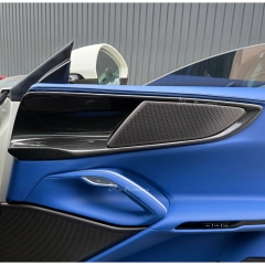 Dry Carbon Fiber Interiors Kits Front Door Speakers Panels For Ferrari Purosangue FUV 2023-On