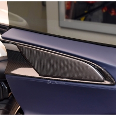 Dry Carbon Fiber Interiors Kits Rear Door Speakers Panels For Ferrari Purosangue FUV 2023-On
