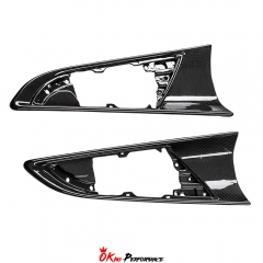 Dry Carbon Fiber Interiors Kits Rear Door Speakers Panels For Ferrari Purosangue FUV 2023-On