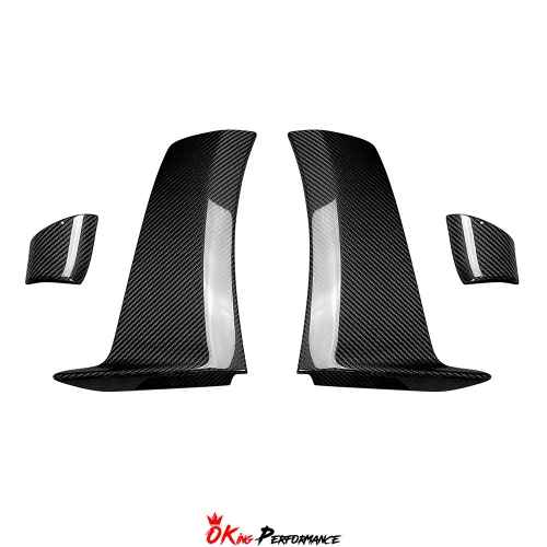Dry Carbon Fiber Rear Bumper Side Splitters For Porsche 911 992 GT3RS 2023-ON