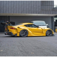 HKS Style Carbon Fiber Rear Spoiler GT Wing For Toyota Supra MK5 A90 A91 GR 2019-2024