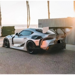HKS Style Carbon Fiber Rear Spoiler GT Wing For Toyota Supra MK5 A90 A91 GR 2019-2024