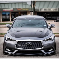 MBJ Style HoneyComb Carbon Fiber (cfrp) Hood For Infiniti Q60 2016-2022