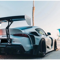 HKS Style Carbon Fiber Rear Spoiler GT Wing For Toyota Supra MK5 A90 A91 GR 2019-2024