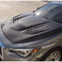 VA Style Honeycomb Carbon Fiber (Cfrp) Bonnet Hood For Infiniti Q60 2016-2022