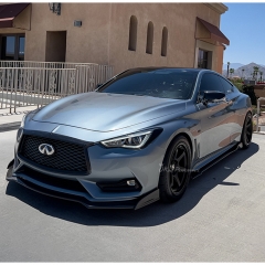 V Style Carbon Fiber Front Lip For Infiniti Q60 2016-2022